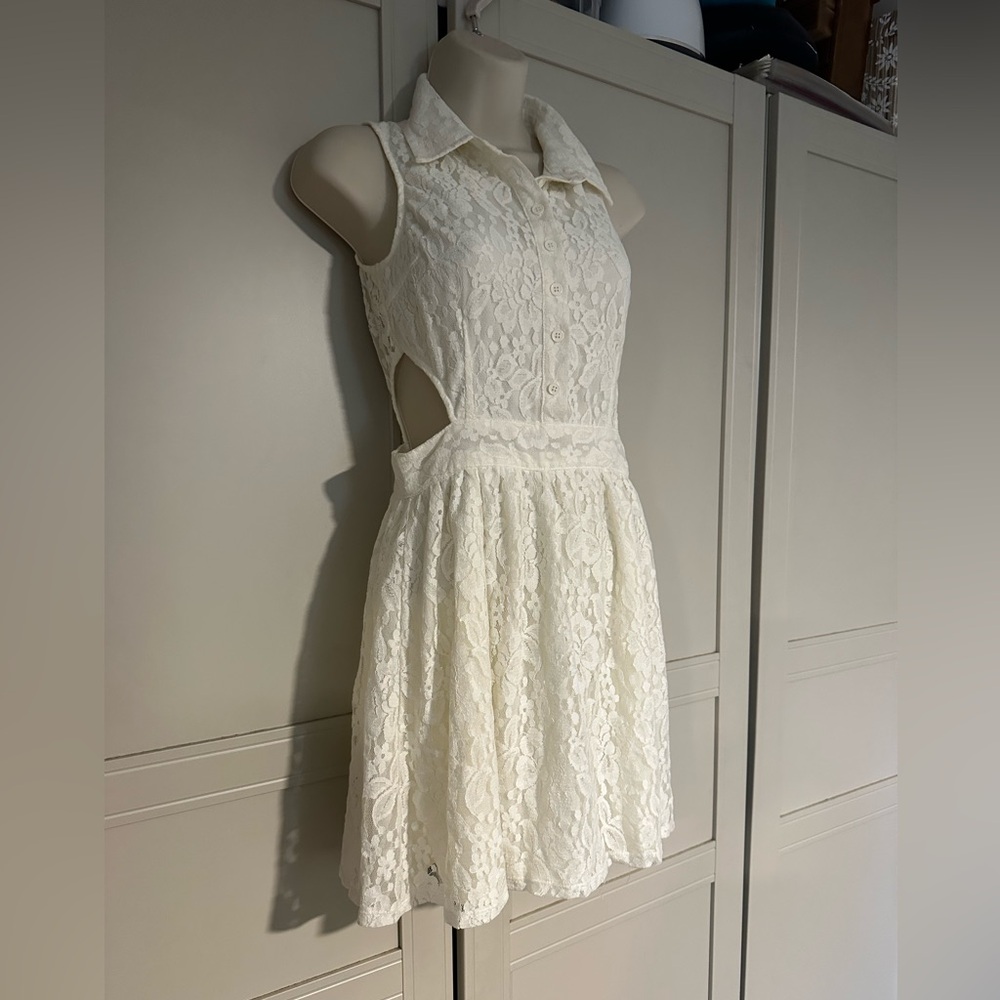 Kirra Ivory Lace Backless Dress